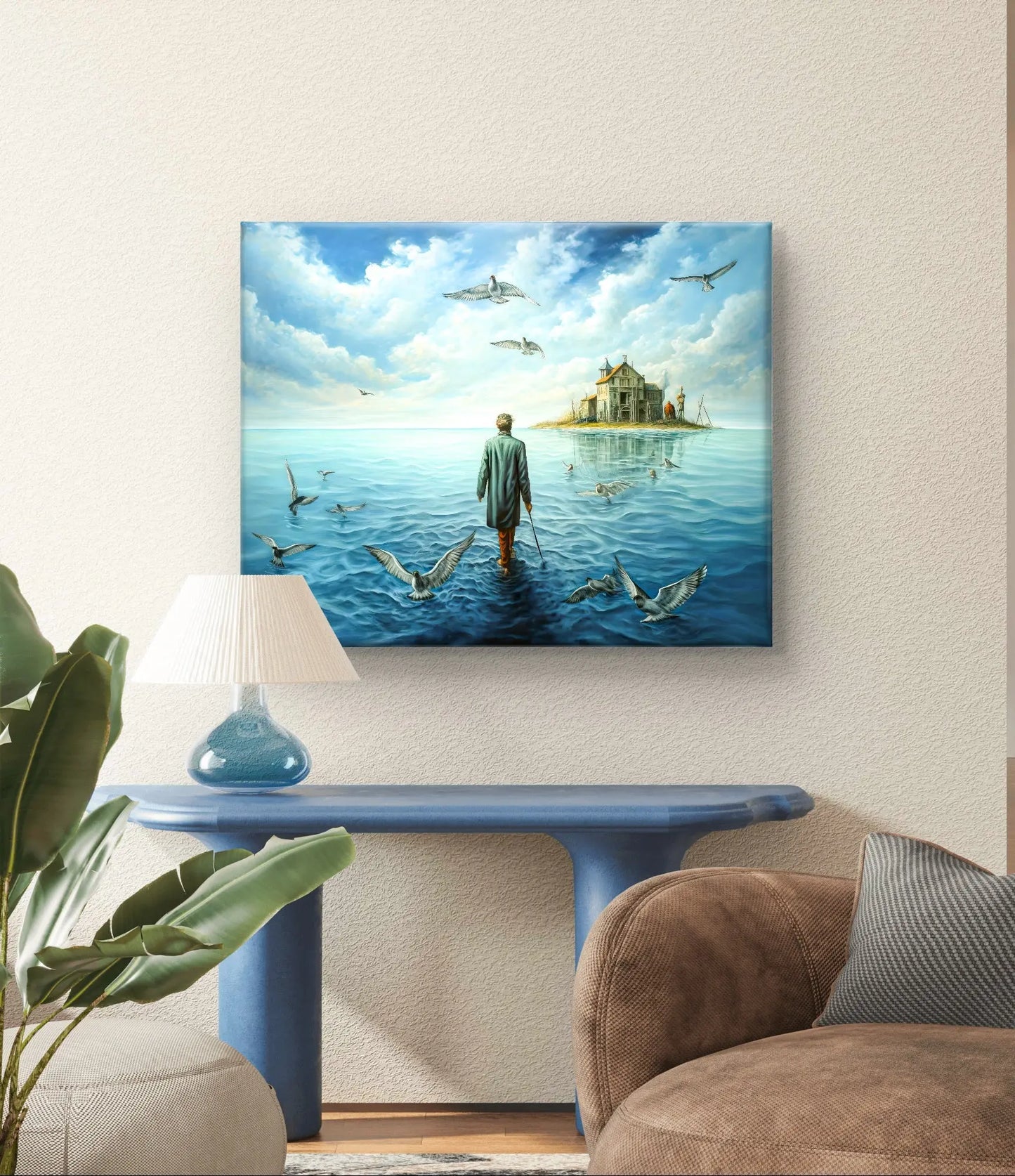 Le Chemin de la Réflexion - dimensions de la toile : 80cm x 60cm