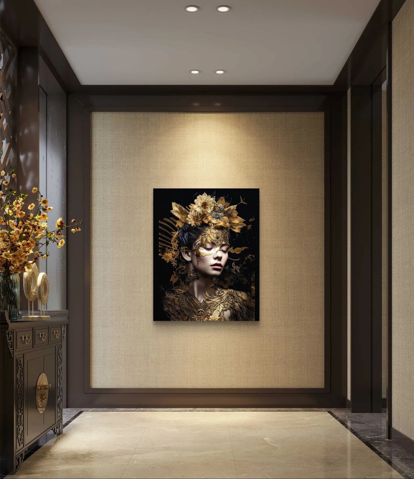 "Beauty in Gold" - Toile - Disponible en différentes tailles