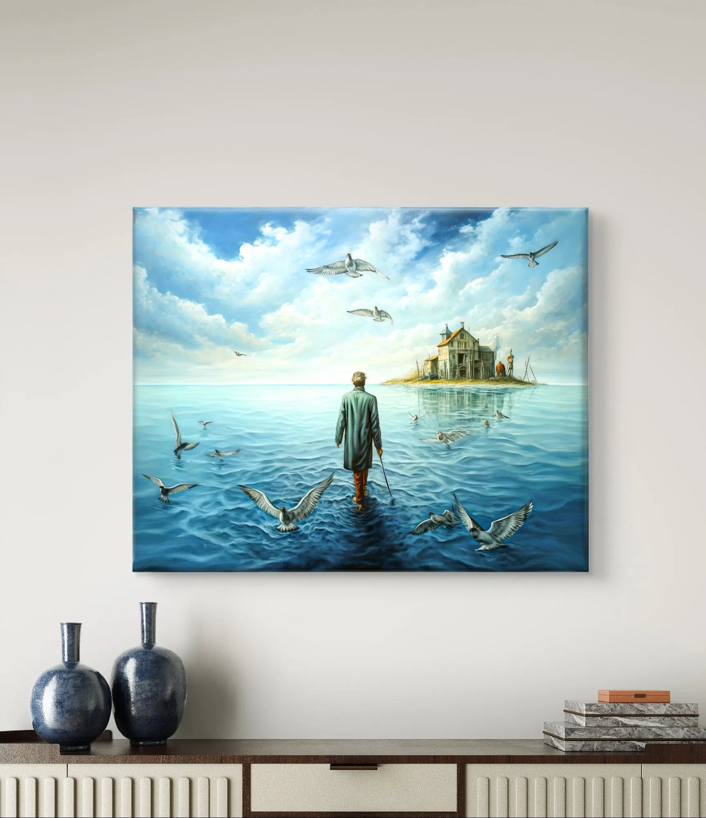Le Chemin de la Réflexion - dimensions de la toile : 80cm x 60cm