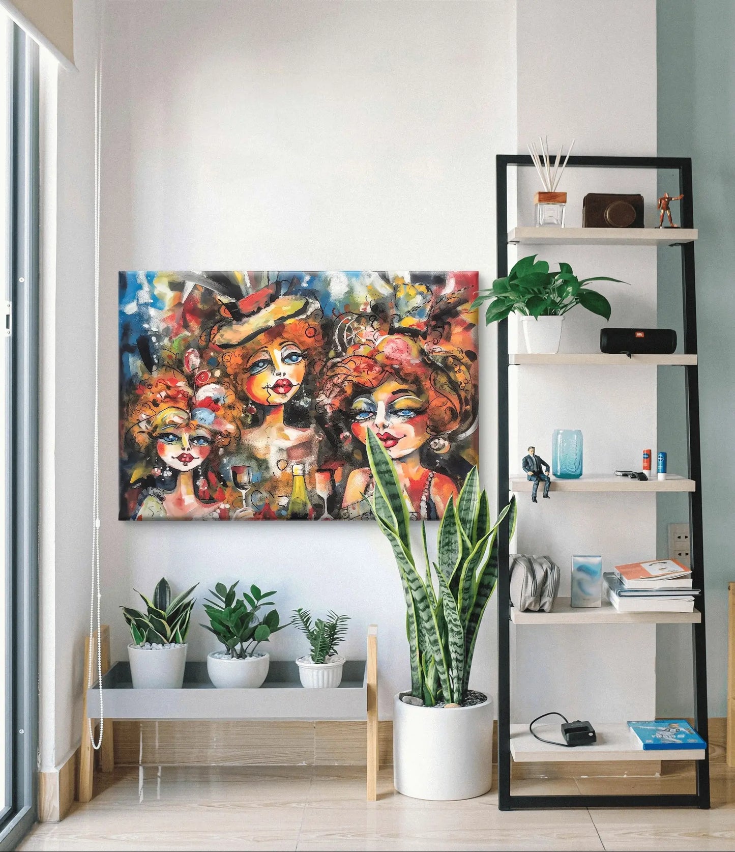 Dames van het Carnaval - Canvas in diverse afmetingen verkrijgbaar ! - Pixure Art