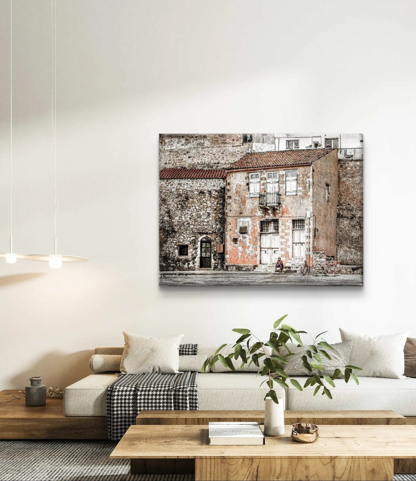 Rustieke choonheid van Elounda - Canvas verkrijgbaar in diverse afmetingen
