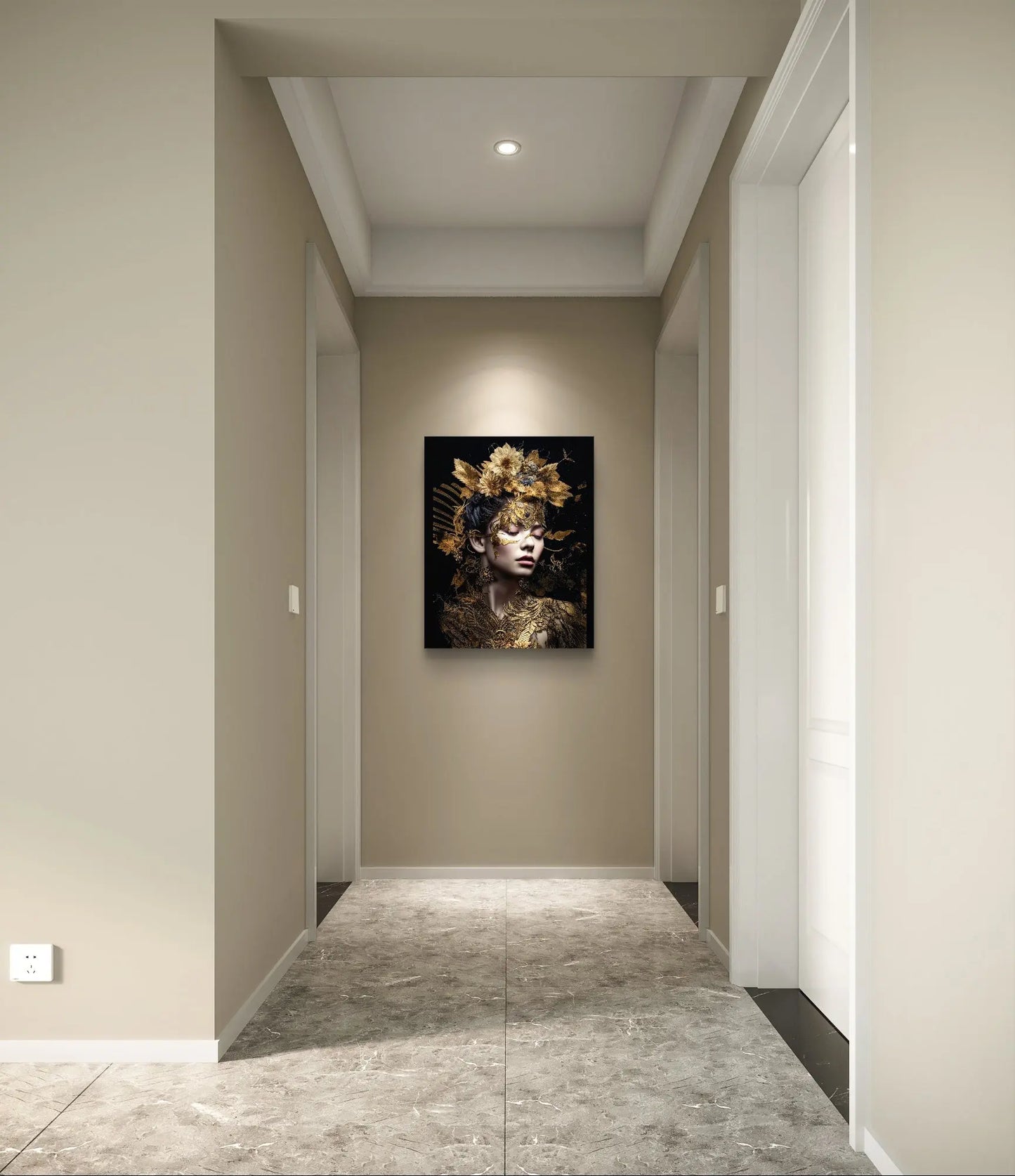 "Beauty in Gold" - Toile - Disponible en différentes tailles