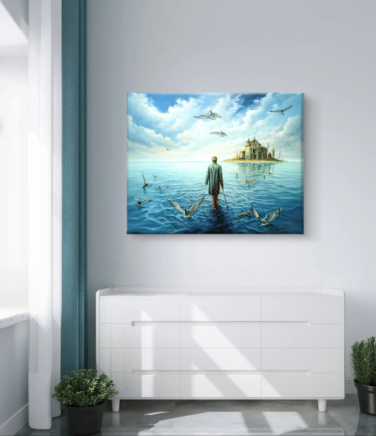 Le Chemin de la Réflexion - dimensions de la toile : 80cm x 60cm