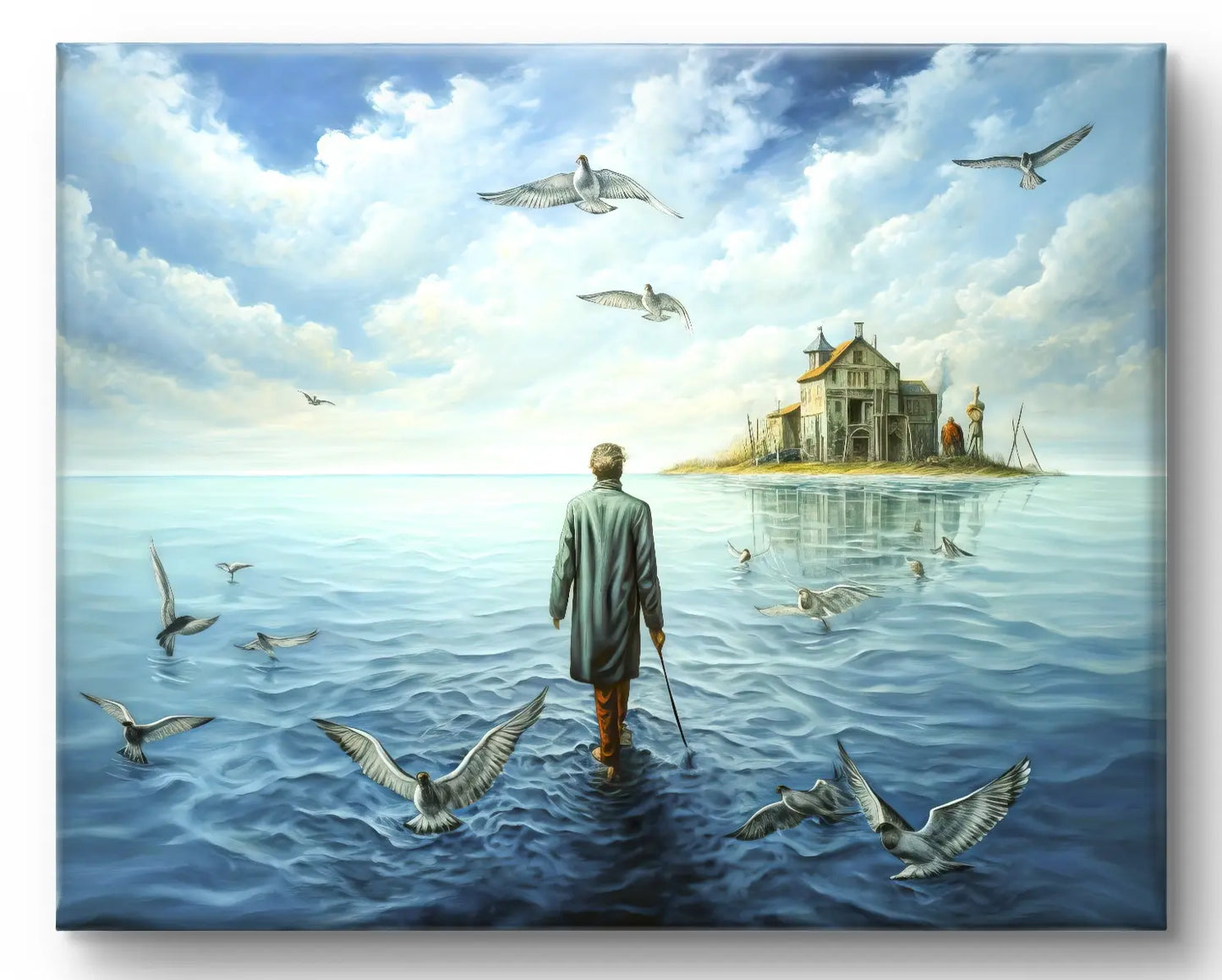 Le Chemin de la Réflexion - dimensions de la toile : 80cm x 60cm
