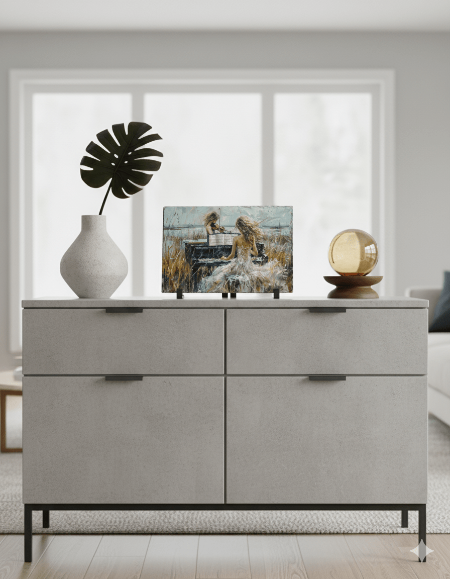 Samenspel - Pixure Art kunst op Leisteen - Pixure Art