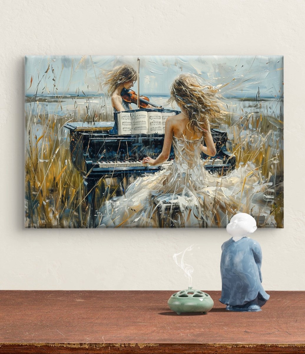 🎨 Samenspel - Op Premium Canvas - Pixure Art