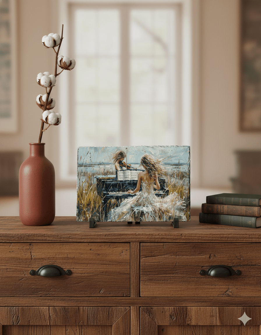 Samenspel - Pixure Art kunst op Leisteen - Pixure Art
