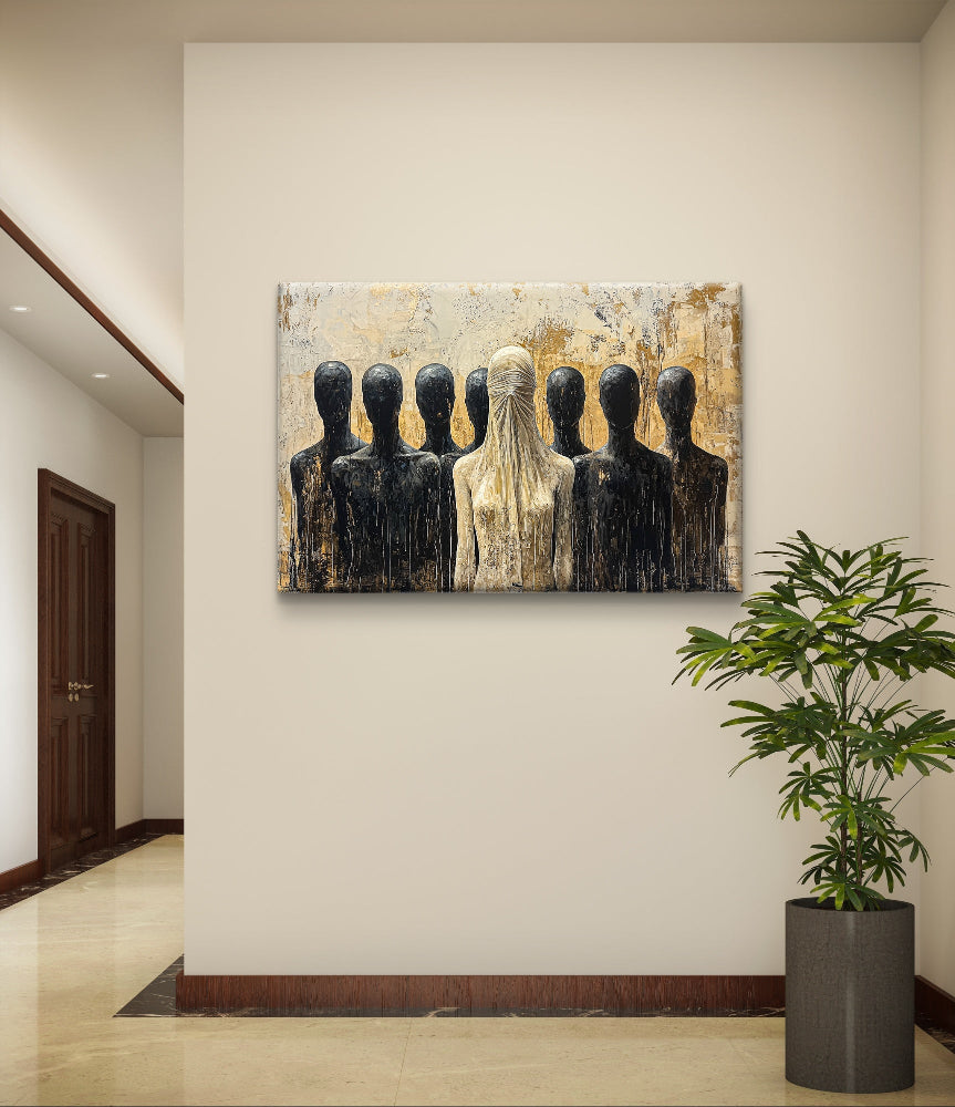 Exclusief kunstwerk. een schilderij om te kopen op canvas