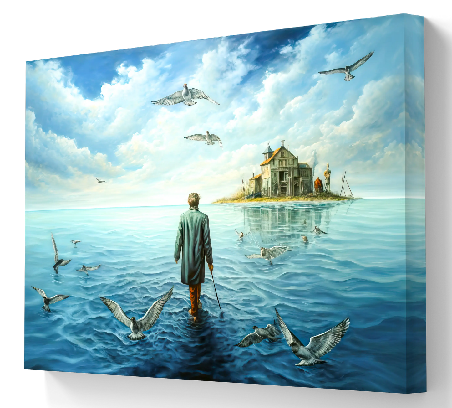 Le Chemin de la Réflexion - dimensions de la toile : 80cm x 60cm