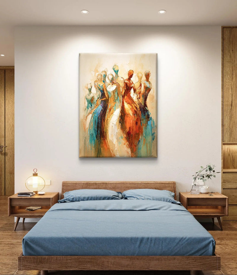 wanddecoratie boven bed