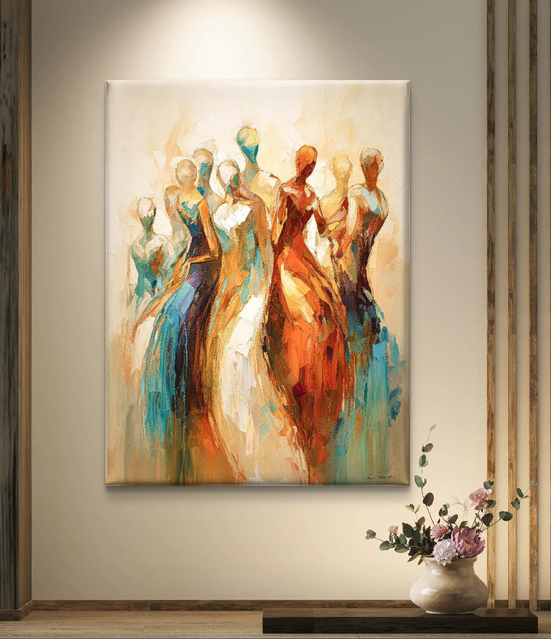 Wanddecoratie het ritme van de ziel in een oosters interieur