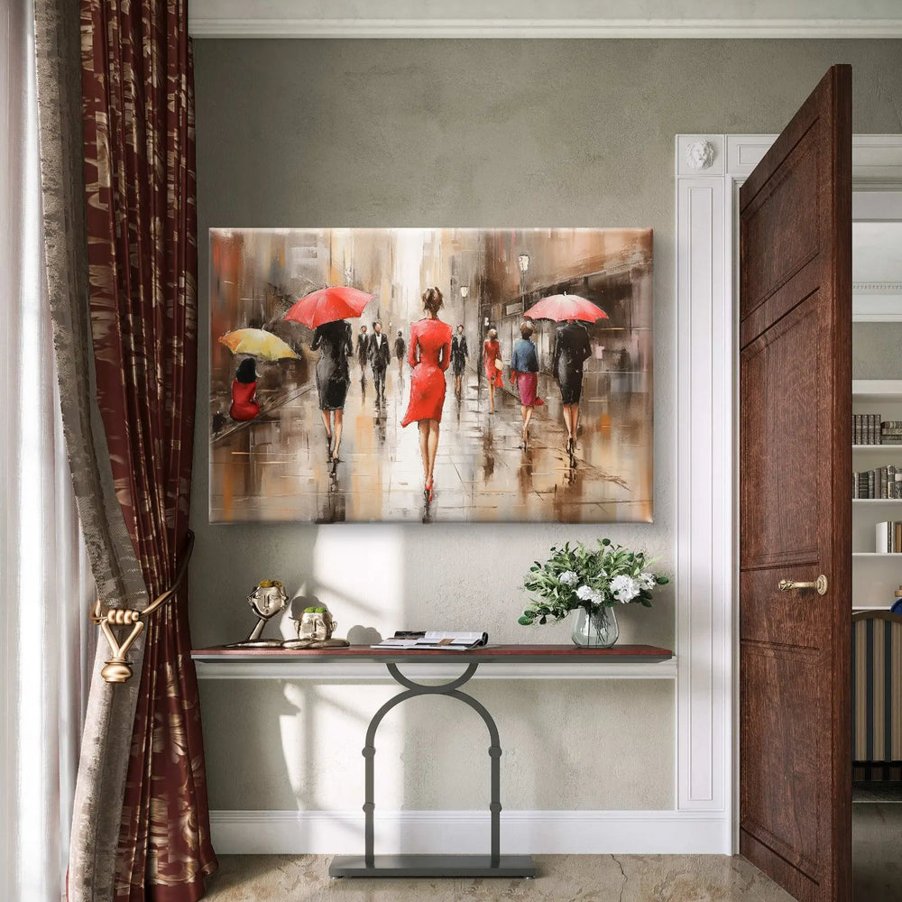 
                      
                        Eleganz im Regen – Exklusive Leinwand in verschiedenen Größen erhältlich
                      
                    