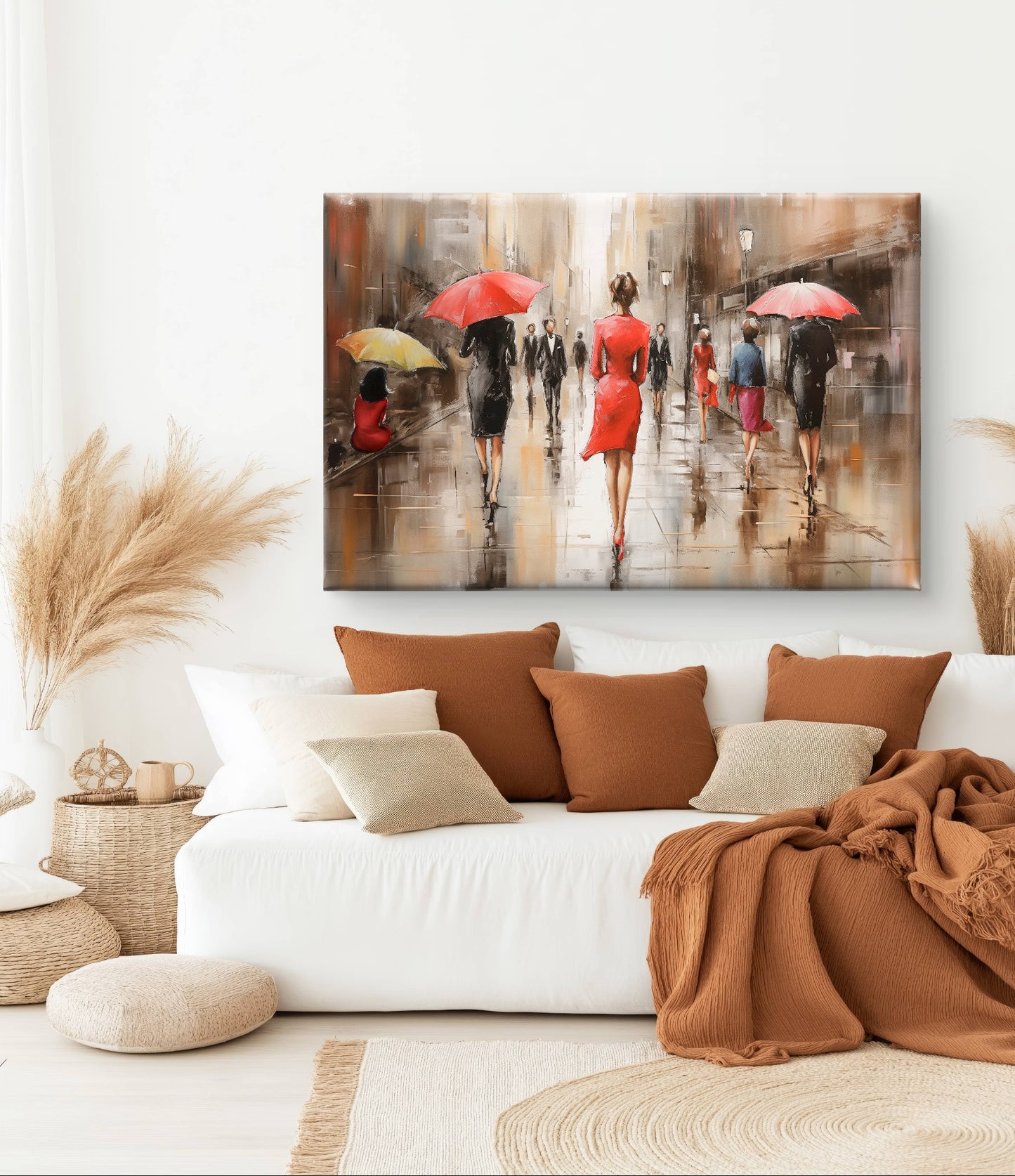 Elegance in the Rain - Exclusief canvas verkrijgbaar in diverse afmetingen