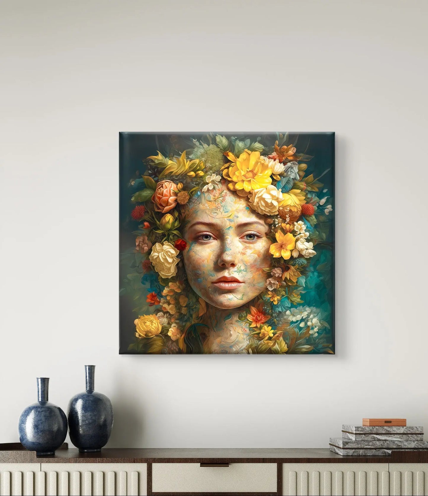 Floral Essence – Leinwand mit den Maßen: 80 cm x 80 cm