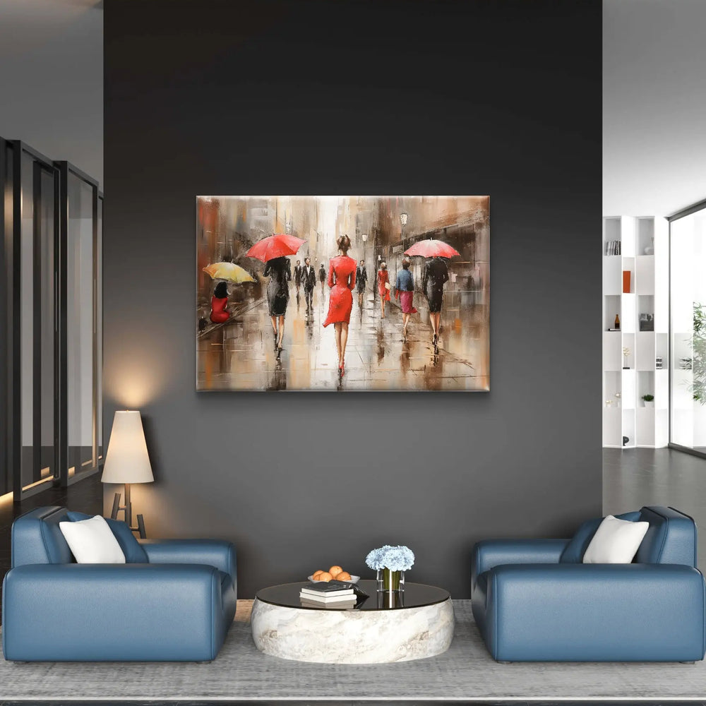
                      
                        Eleganz im Regen – Exklusive Leinwand in verschiedenen Größen erhältlich
                      
                    