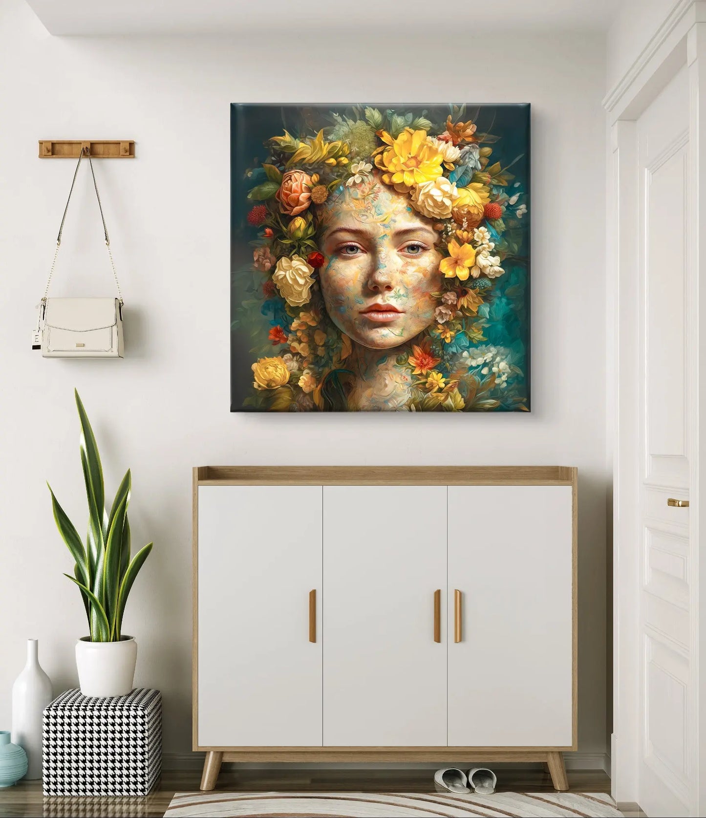 Floral Essence – Leinwand mit den Maßen: 80 cm x 80 cm