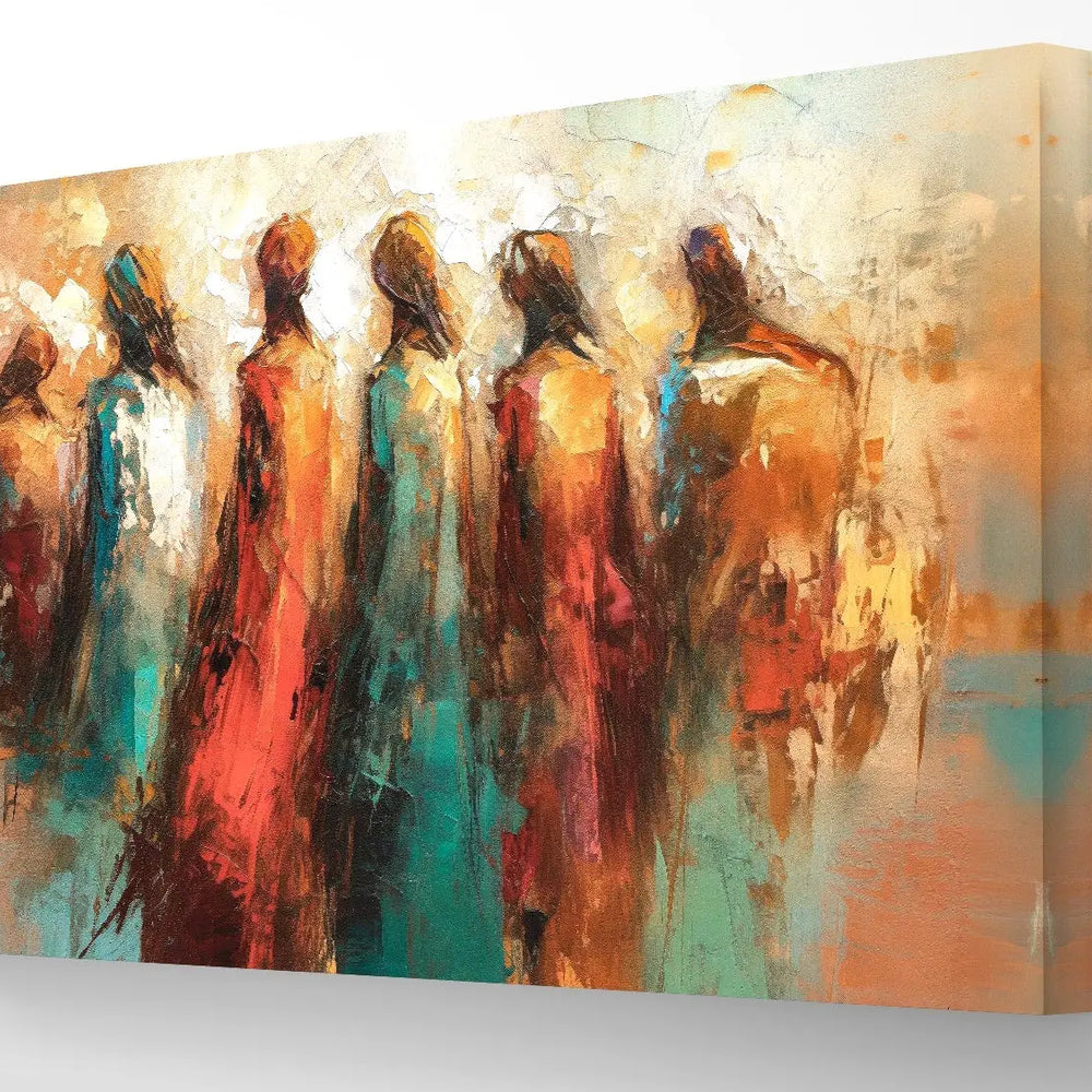 
                      
                        Muurdecoratie silent connections op canvas
                      
                    