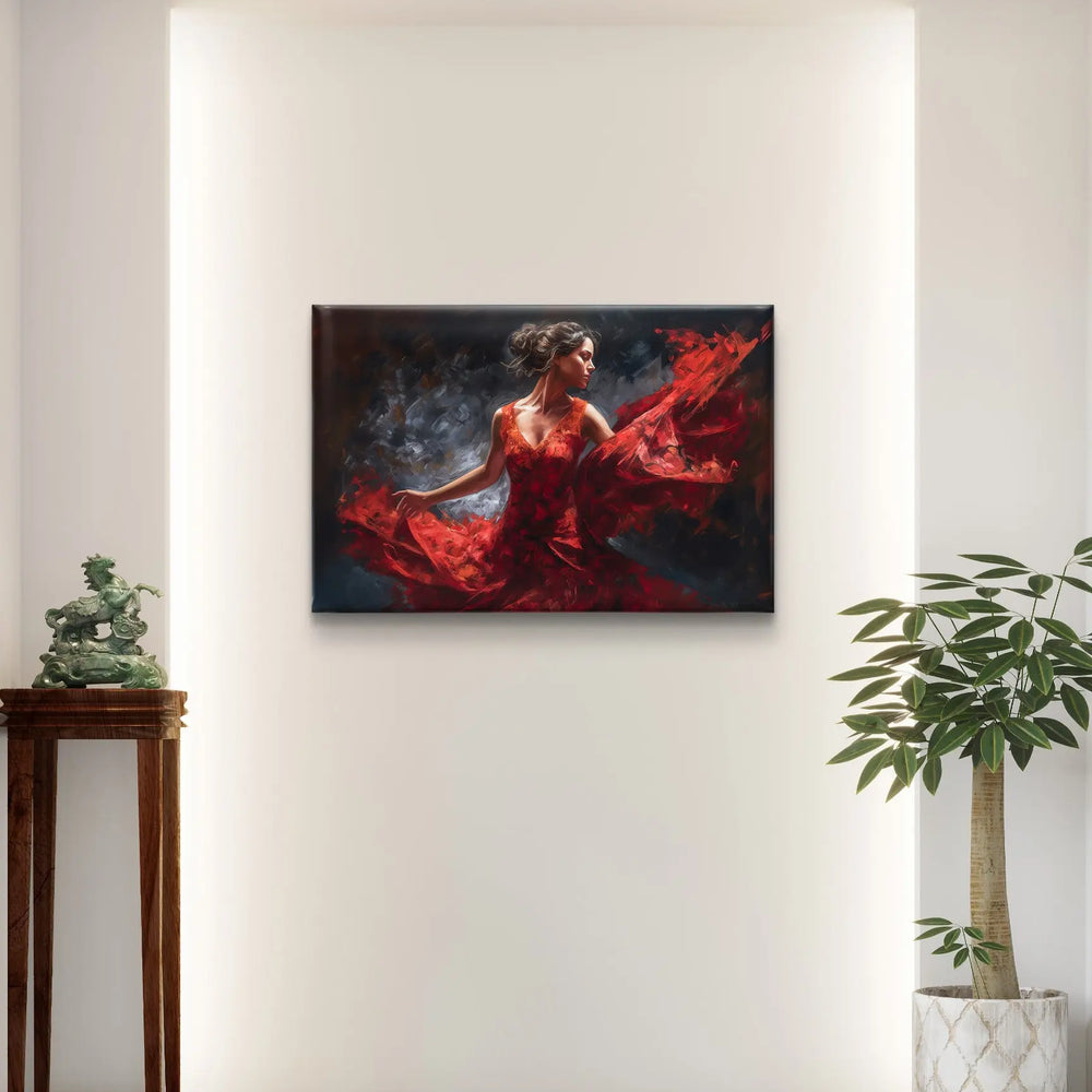 
                      
                        "Echo van Flamenco" op Canvasdoek en in diverse maten verkrijgbaar
                      
                    