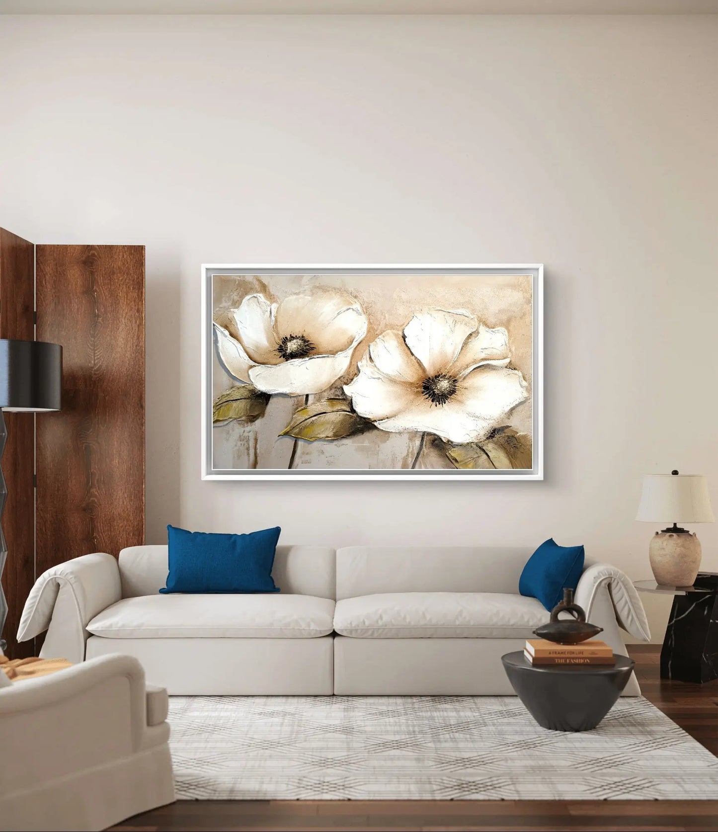 „Elegance in Bloom“ – Leinwand von 100 cm x 75 cm