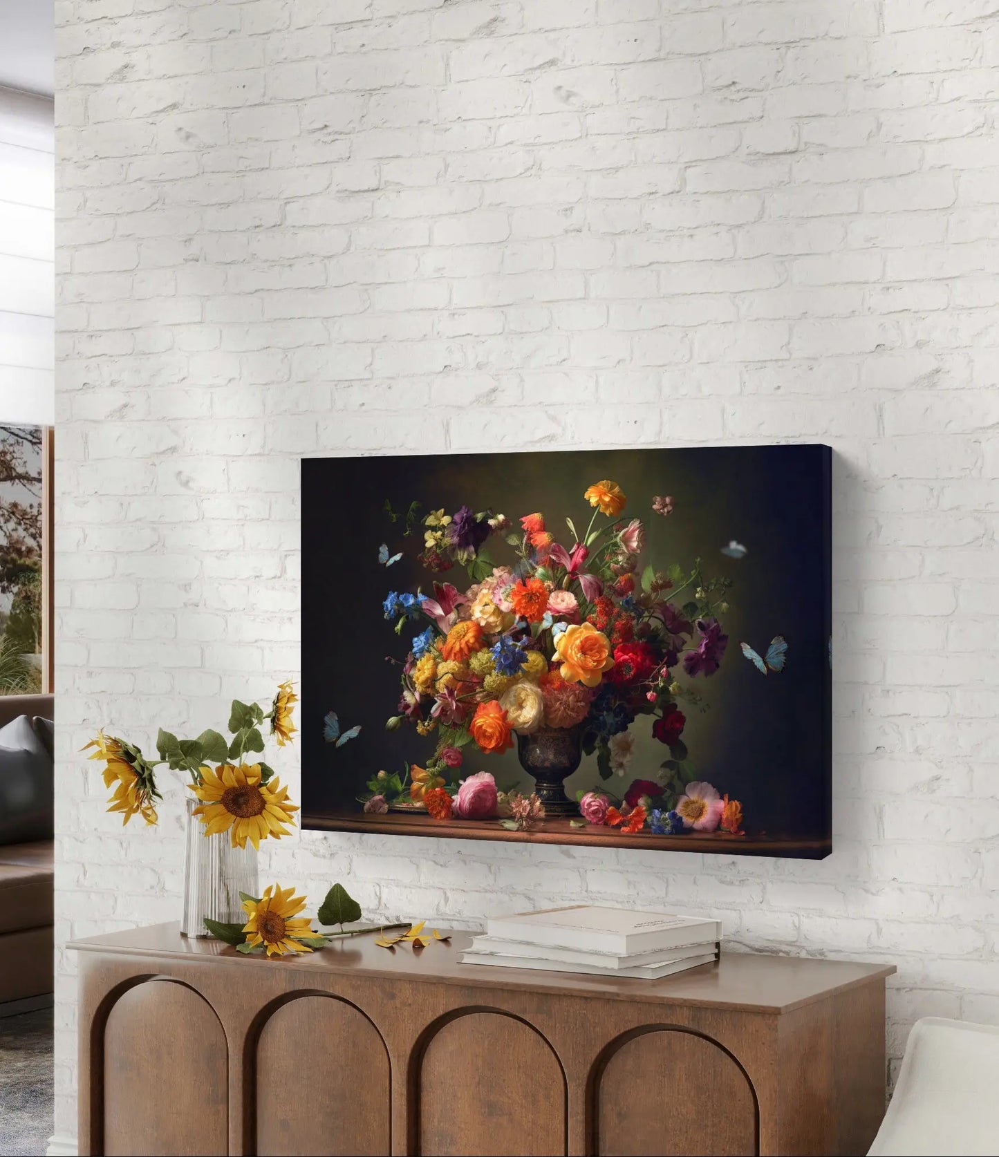 „Ewige Blüte“ auf Leinwand – 100 cm x 75 cm