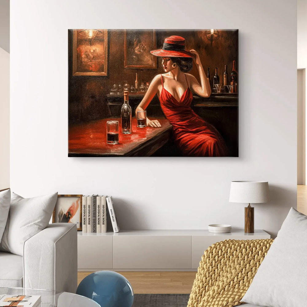 
                      
                        Elegantie aan de Bar - Canvas verkijgbaar in diverse afmetingen
                      
                    