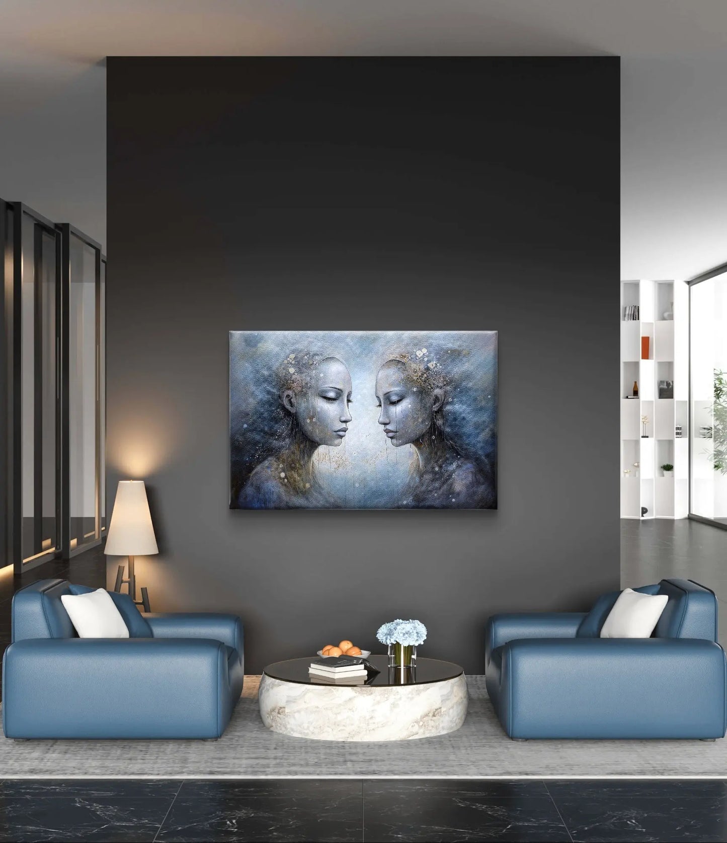 Tears in Heaven - Canvas met afmetingen 100cm x 75cm