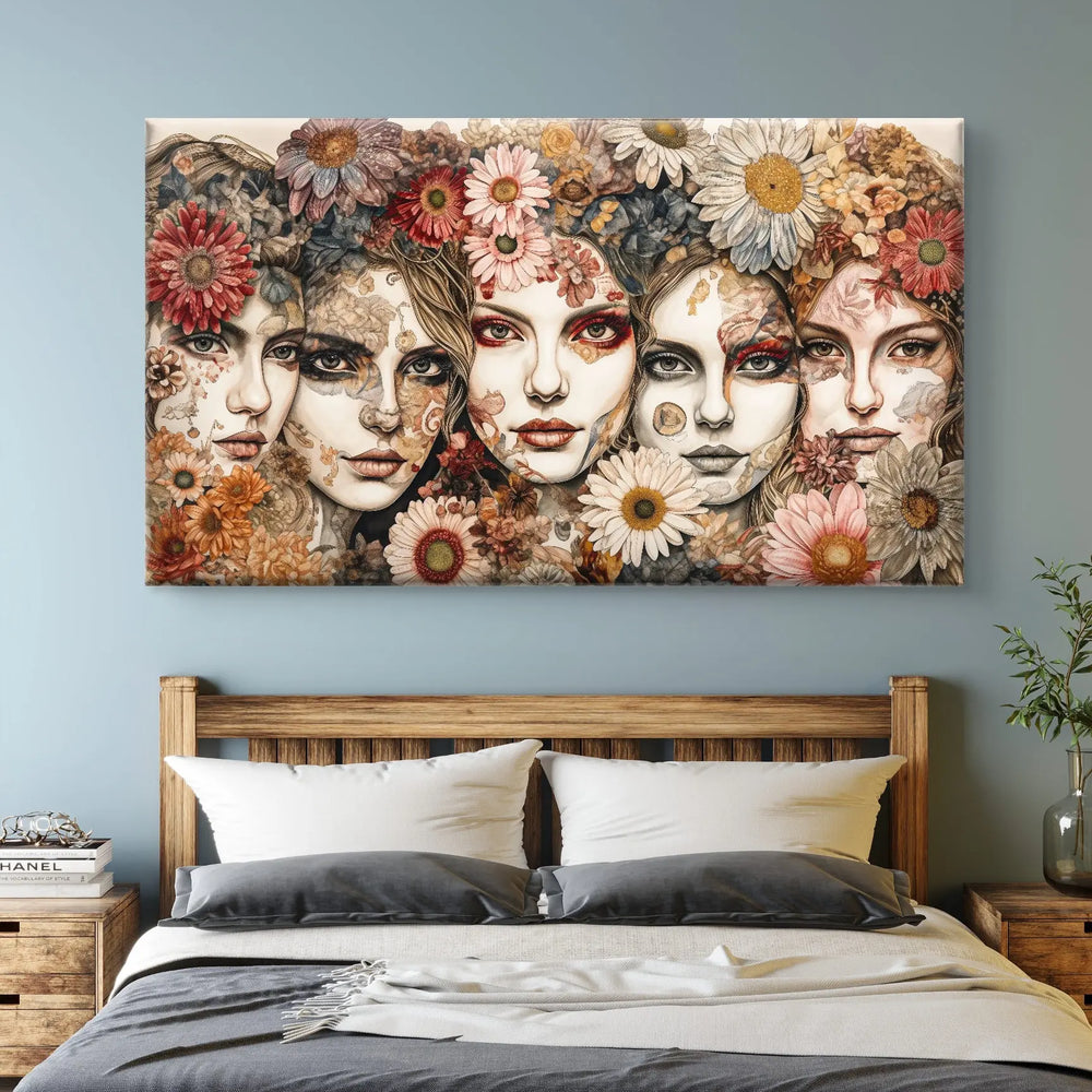 
                      
                        Blumenmosaik der Träume - Exklusive Kunst auf Leinwand in verschiedenen Größen
                      
                    
