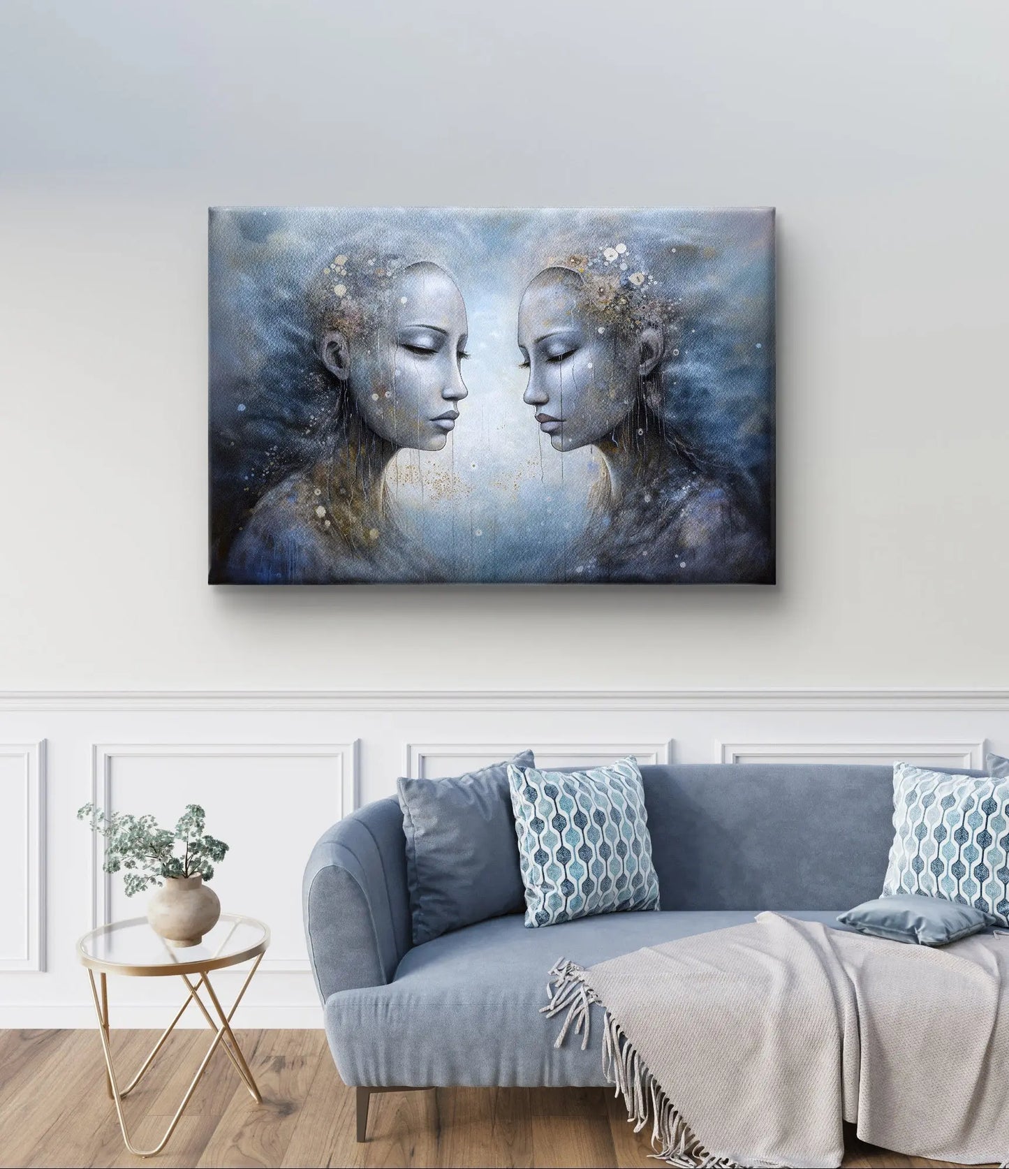 Tears in Heaven - Canvas met afmetingen 100cm x 75cm