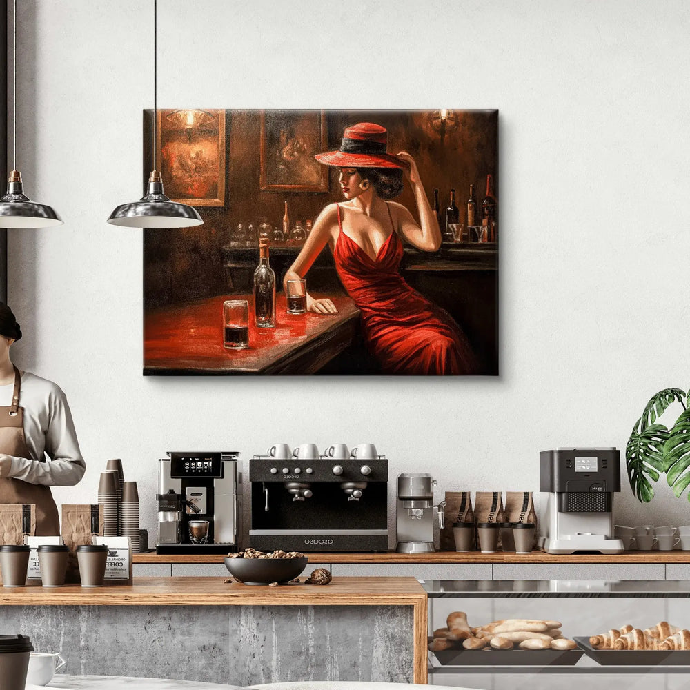 
                      
                        Elegantie aan de Bar - Canvas verkijgbaar in diverse afmetingen
                      
                    