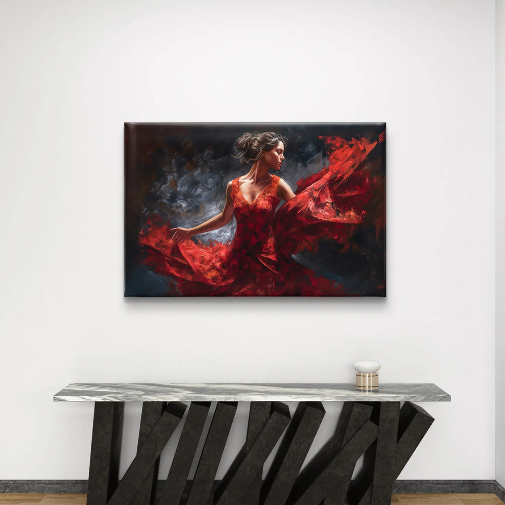 
                      
                        "Echo van Flamenco" op Canvasdoek en in diverse maten verkrijgbaar
                      
                    