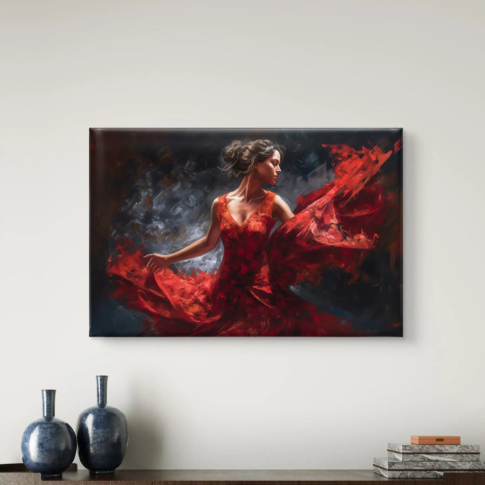 
                      
                        "Echo van Flamenco" op Canvasdoek en in diverse maten verkrijgbaar
                      
                    