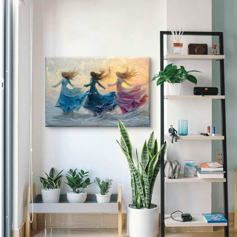 ✨ De Dans van de Winter – exclusief canvas schilderij van Pixure Art - Pixure Art