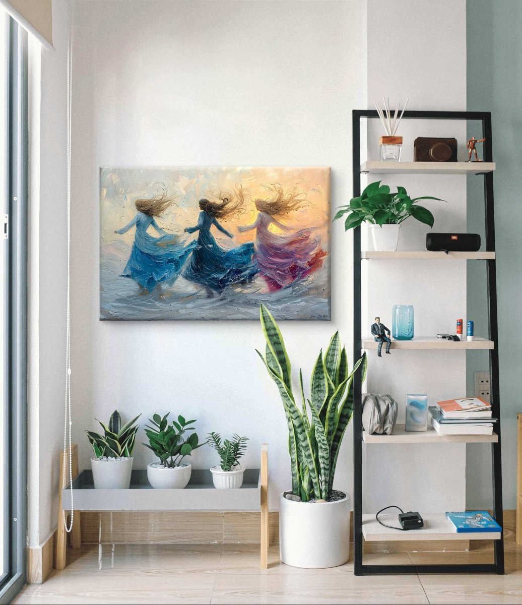 ✨ De Dans van de Winter – exclusief canvas schilderij van Pixure Art - Pixure Art