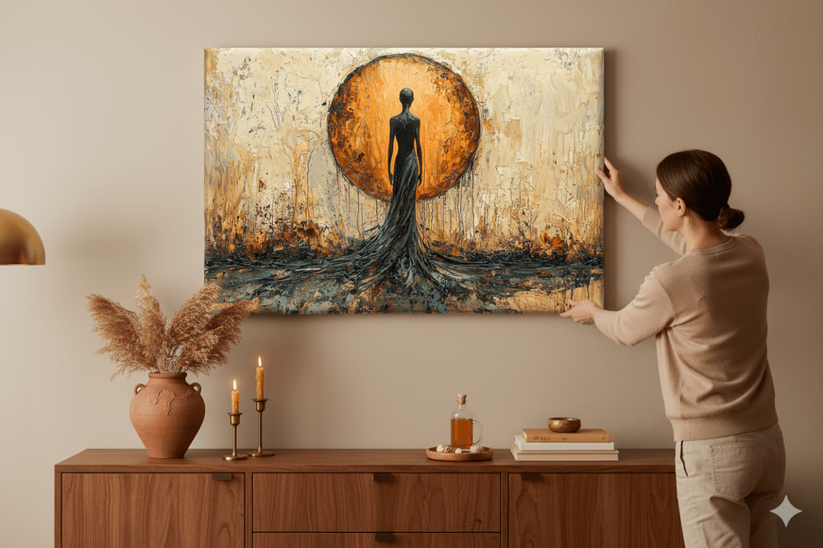 "Oorsprong" Wanddecoratie op canvas - Verkrijgbaar in diverse afmetingen - Pixure Art