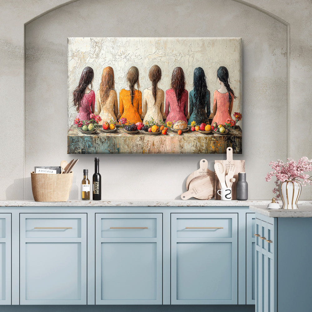 
                      
                        Exclusief kunstwerk op canvas met veel kleuren in pastel 
                      
                    