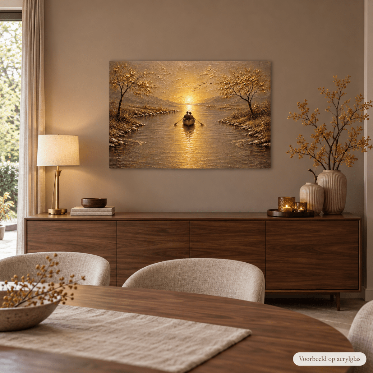 Samen op Koers – Canvas of Acrylglas Wanddecoratie - Pixure Art