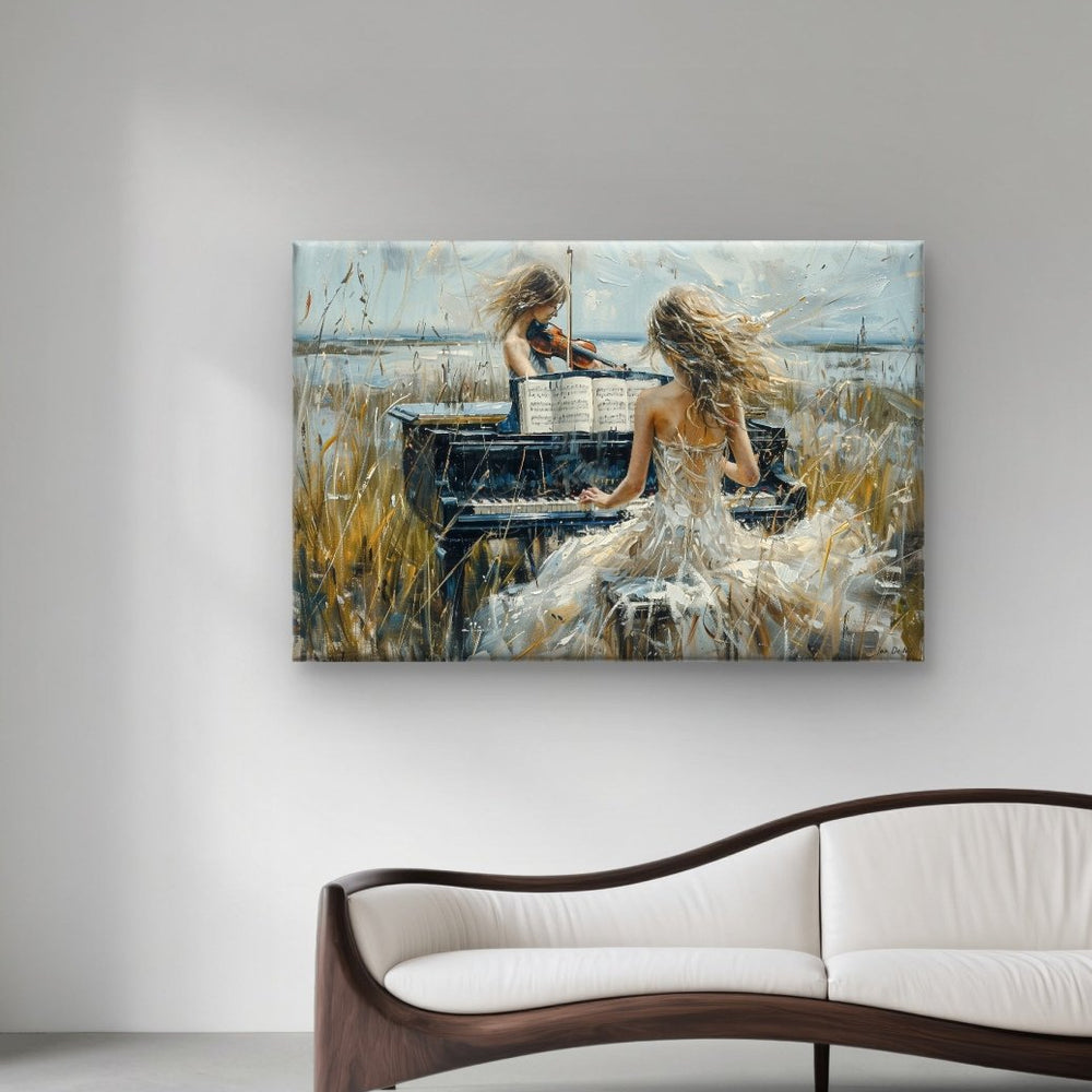 🎨 Samenspel - Op Premium Canvas - Pixure Art