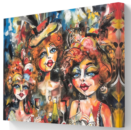 Ladies of the Carnival - Leinwand in zwei Größen erhältlich!