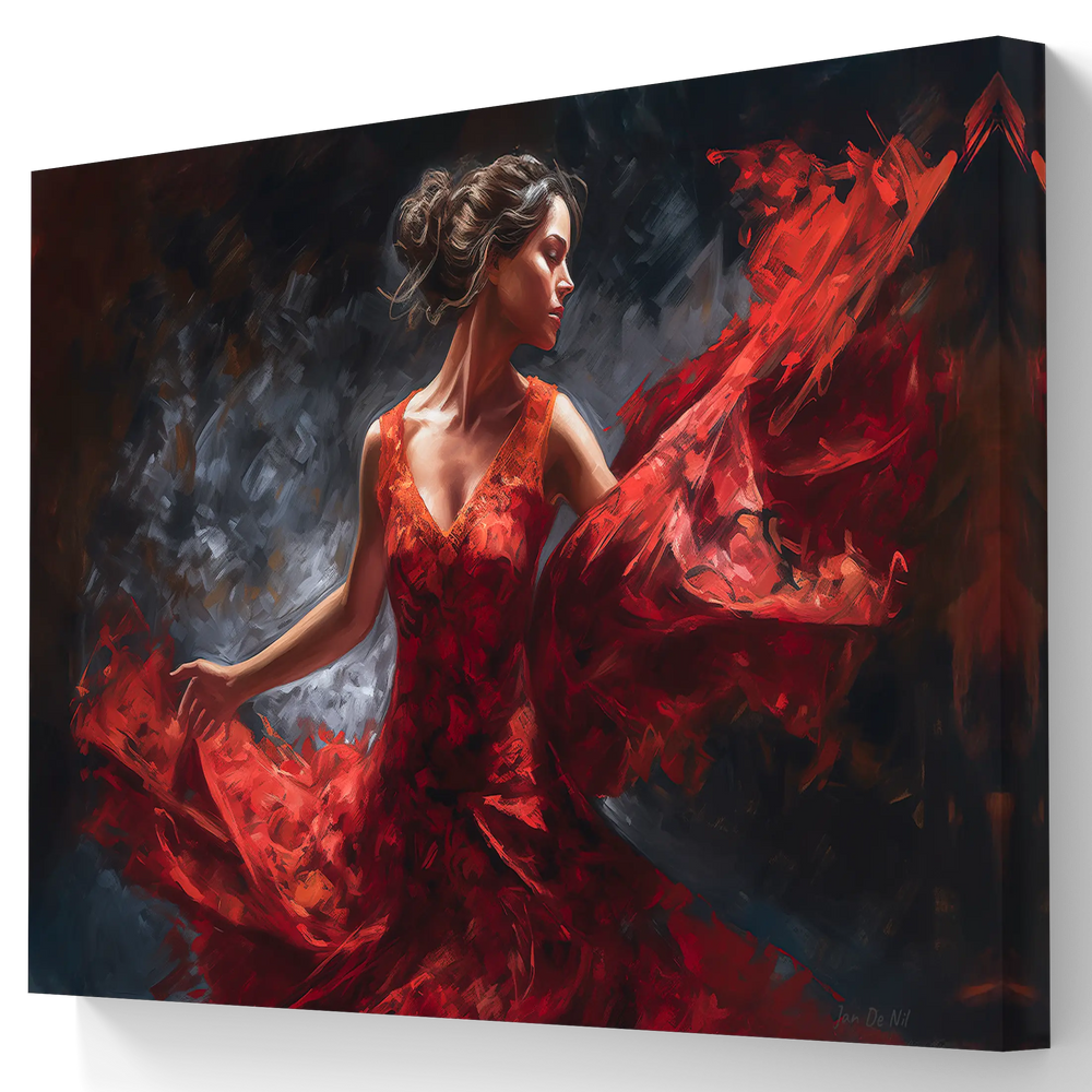 
                      
                        "Echo van Flamenco" op Canvasdoek en in diverse maten verkrijgbaar
                      
                    