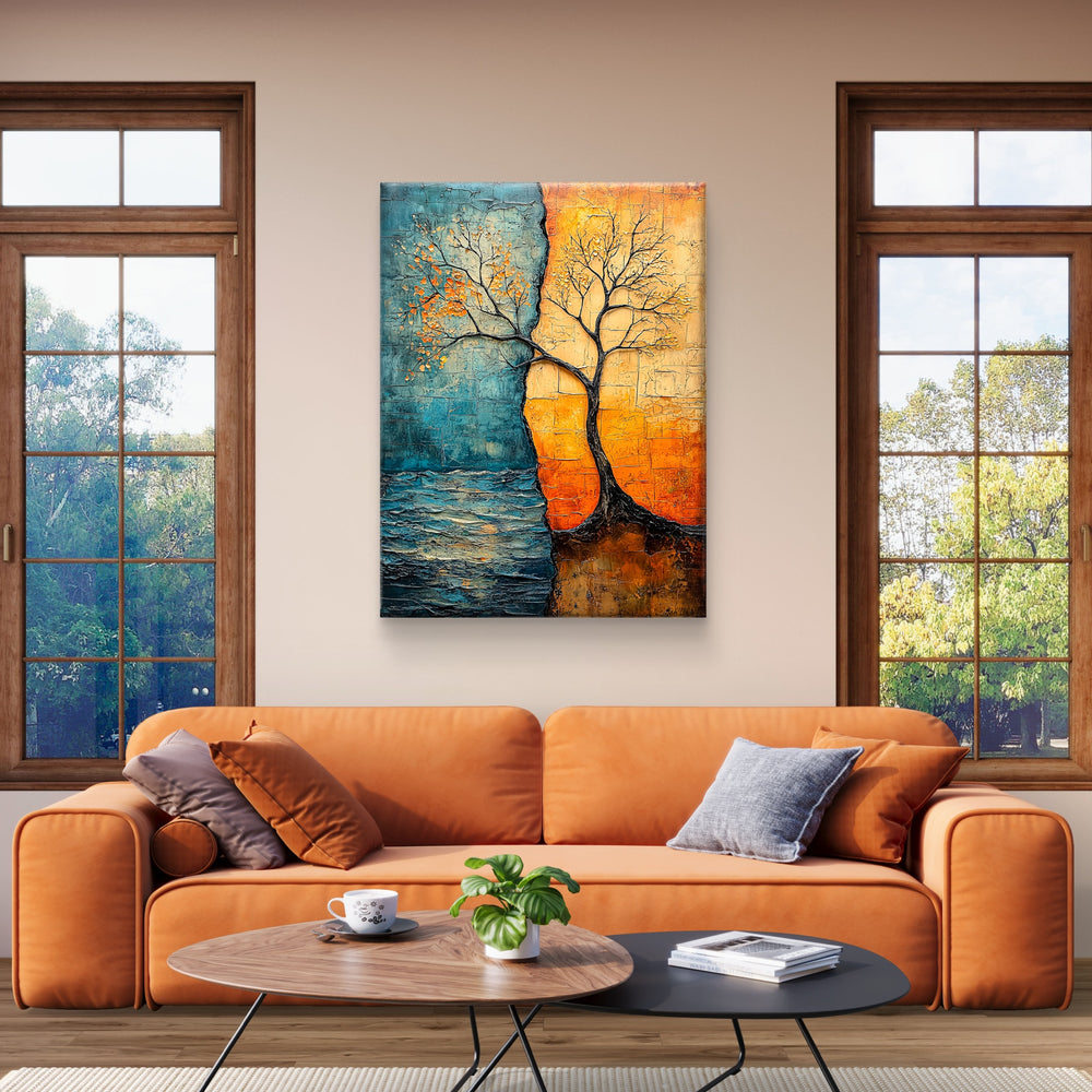 
                      
                        schilderij wanddecoratie water en vuur van pixure art lanaken
                      
                    