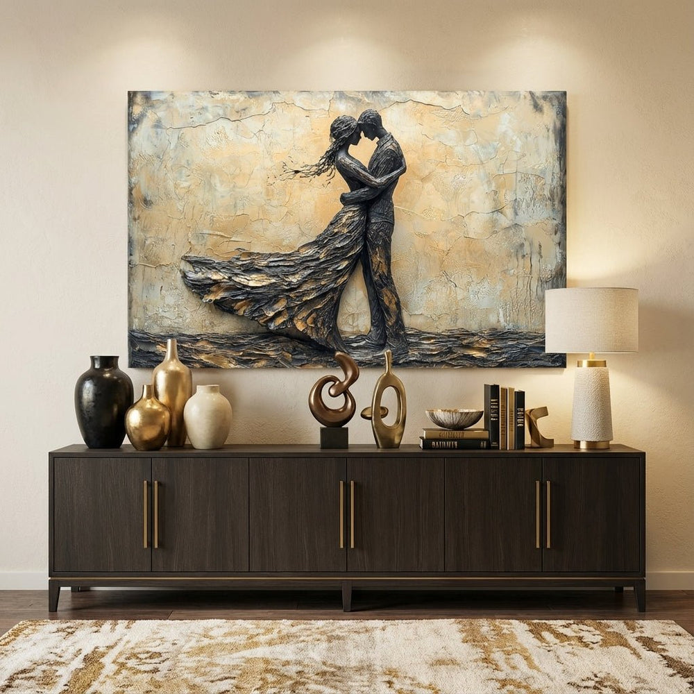 
                      
                        Voor altijd — luxe wanddecoratie met diepe textuur en emotionele uitstraling - Pixure Art
                      
                    