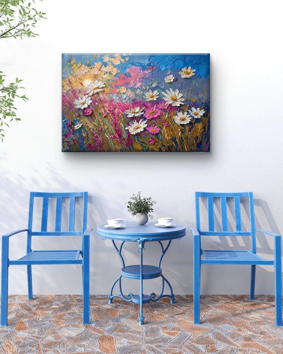 🌼 Waar Geluk Groeit — Premium Canvas Schilderij - Pixure Art