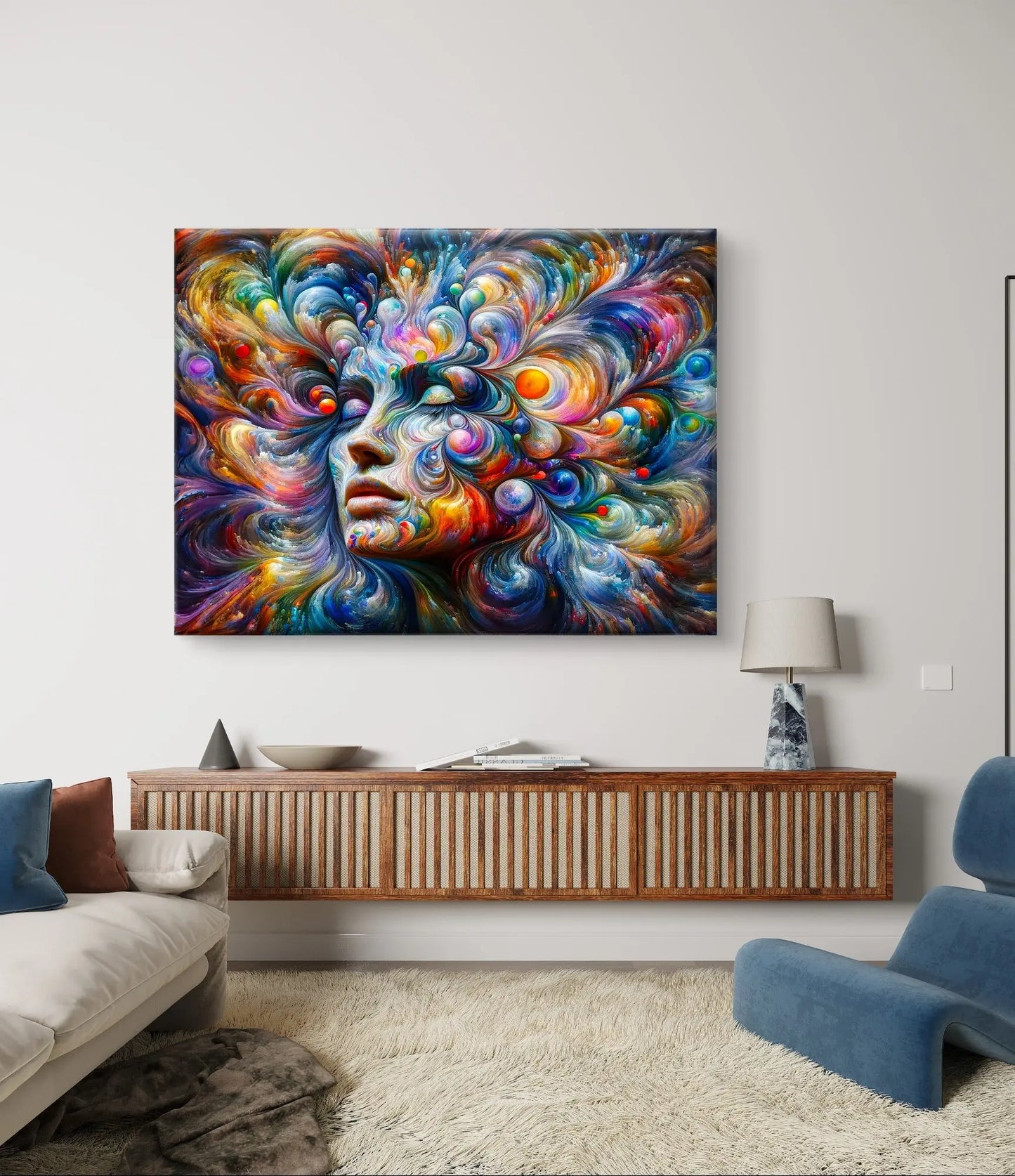 Spectrum van de Ziel , Canvas doek van 100cm x 75cm