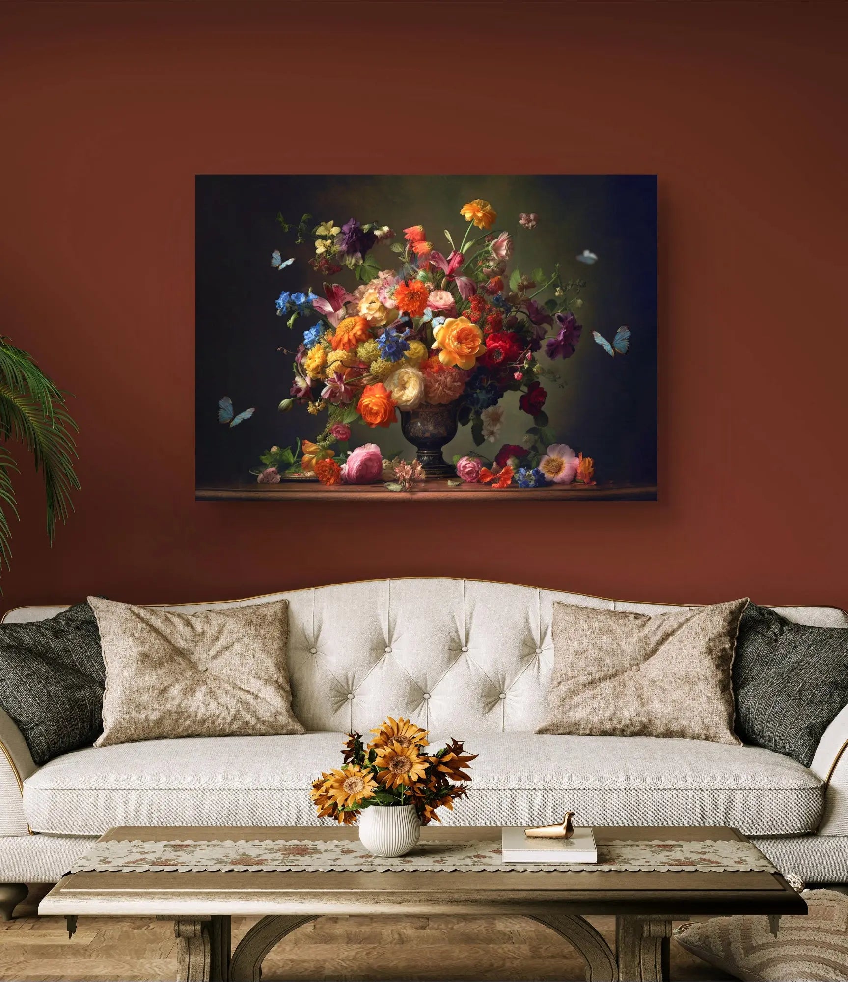 Schilderij bloemen