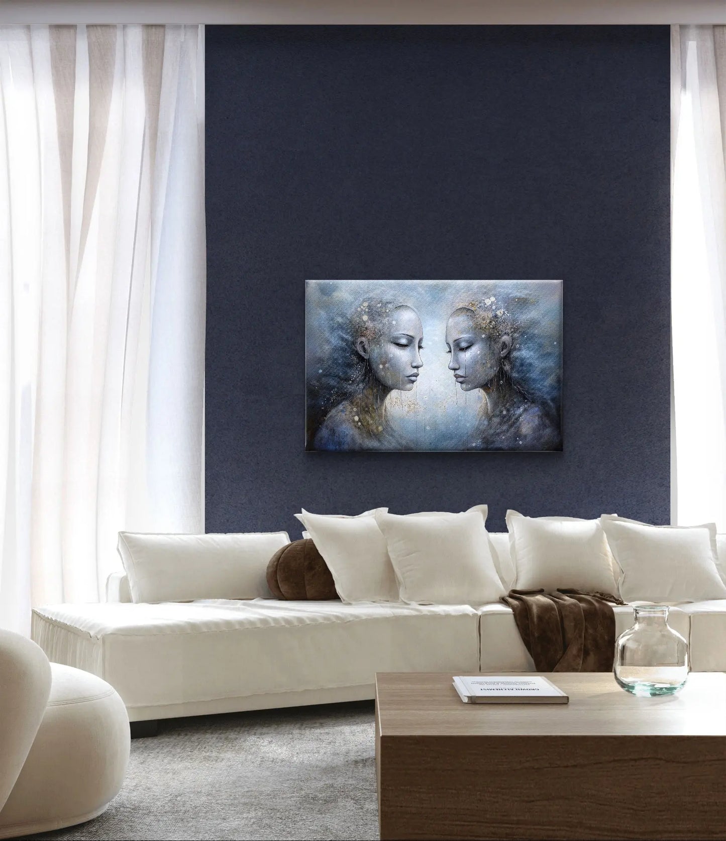 Tears in Heaven - Canvas met afmetingen 100cm x 75cm