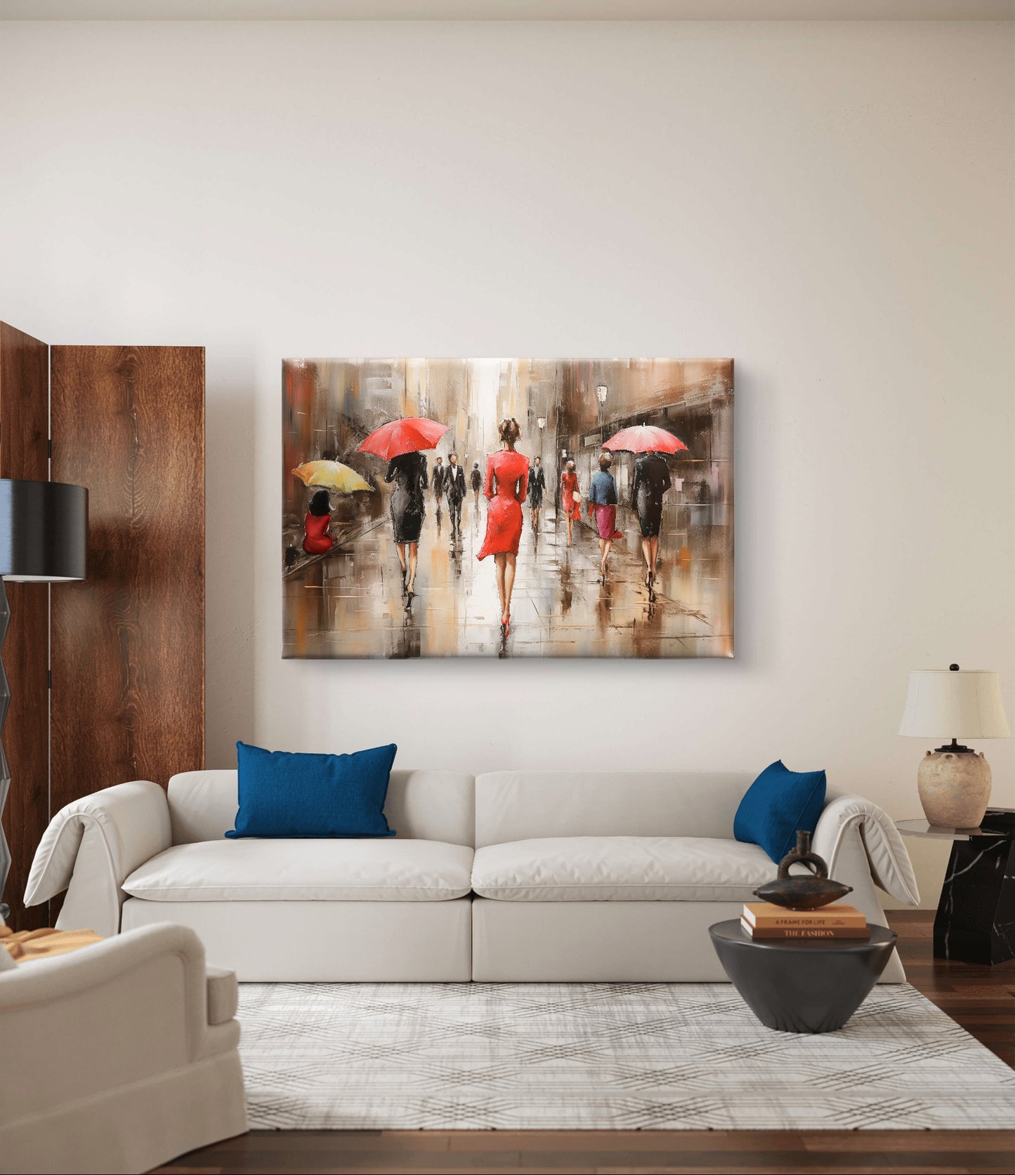 Elegance in the Rain - Exclusief canvas verkrijgbaar in diverse afmetingen