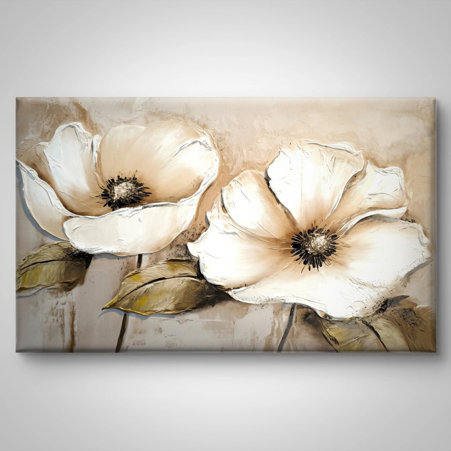 „Elegance in Bloom“ – Leinwand von 100 cm x 75 cm