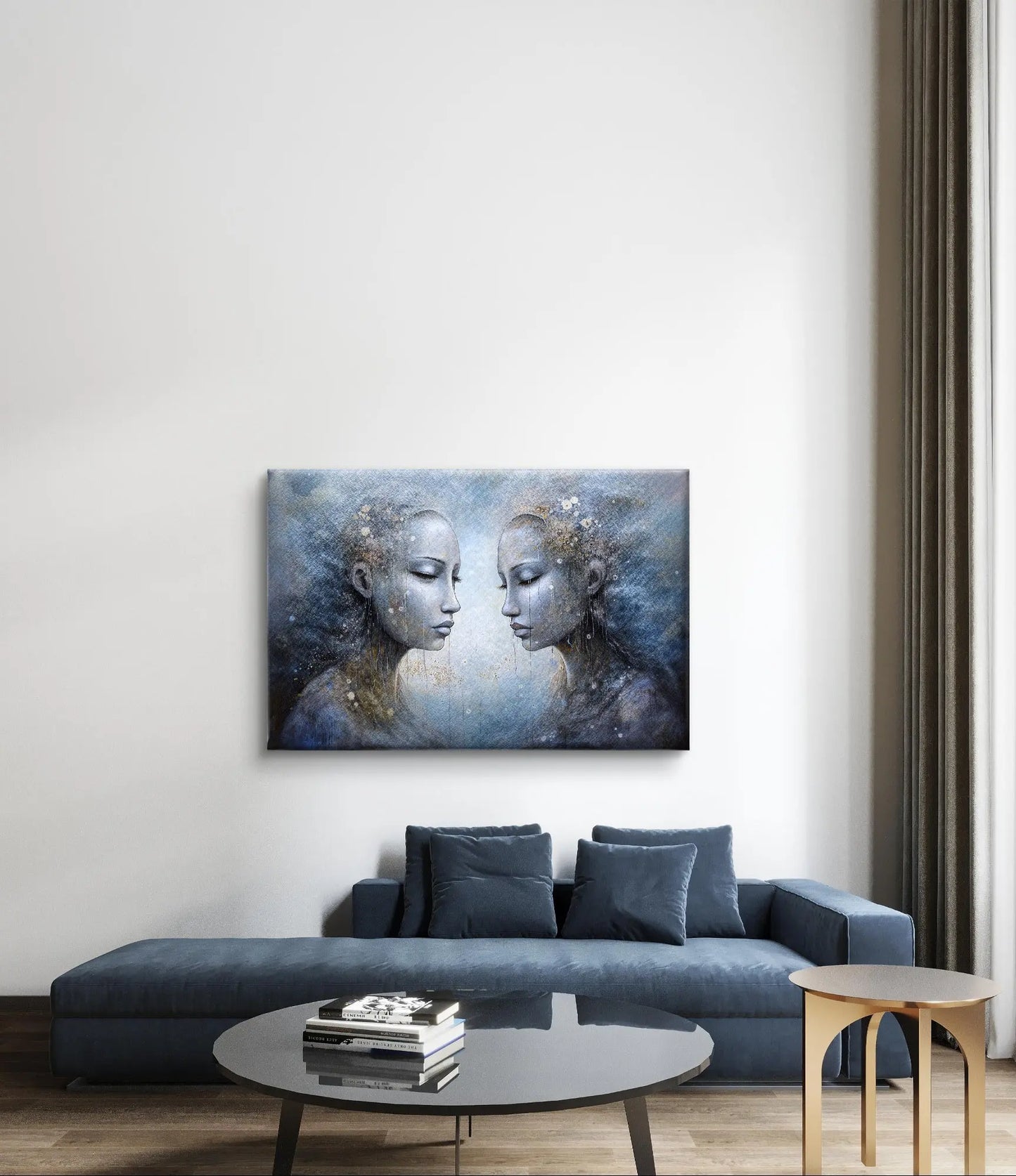 Tears in Heaven - Canvas met afmetingen 100cm x 75cm