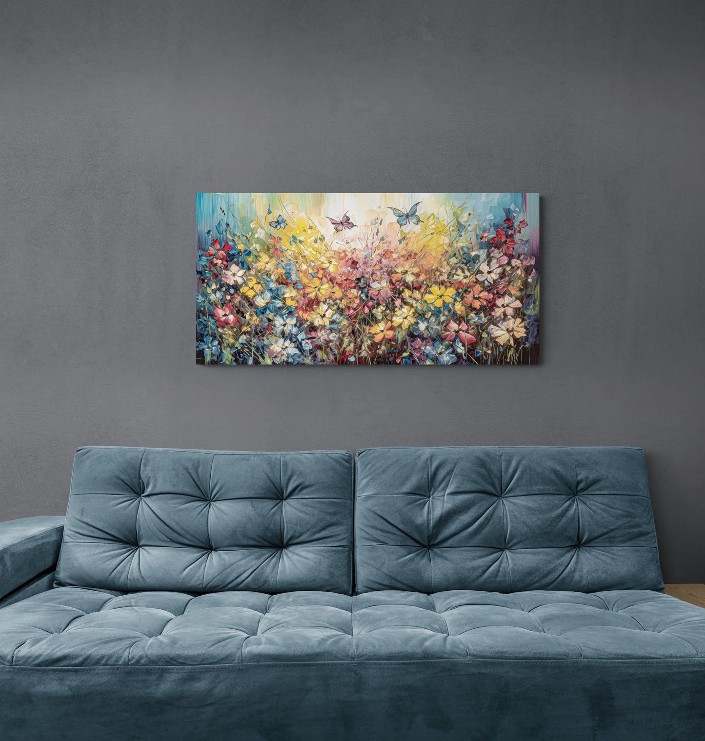 "Veld van vreugde" - Canvas van 120cm x 60cm