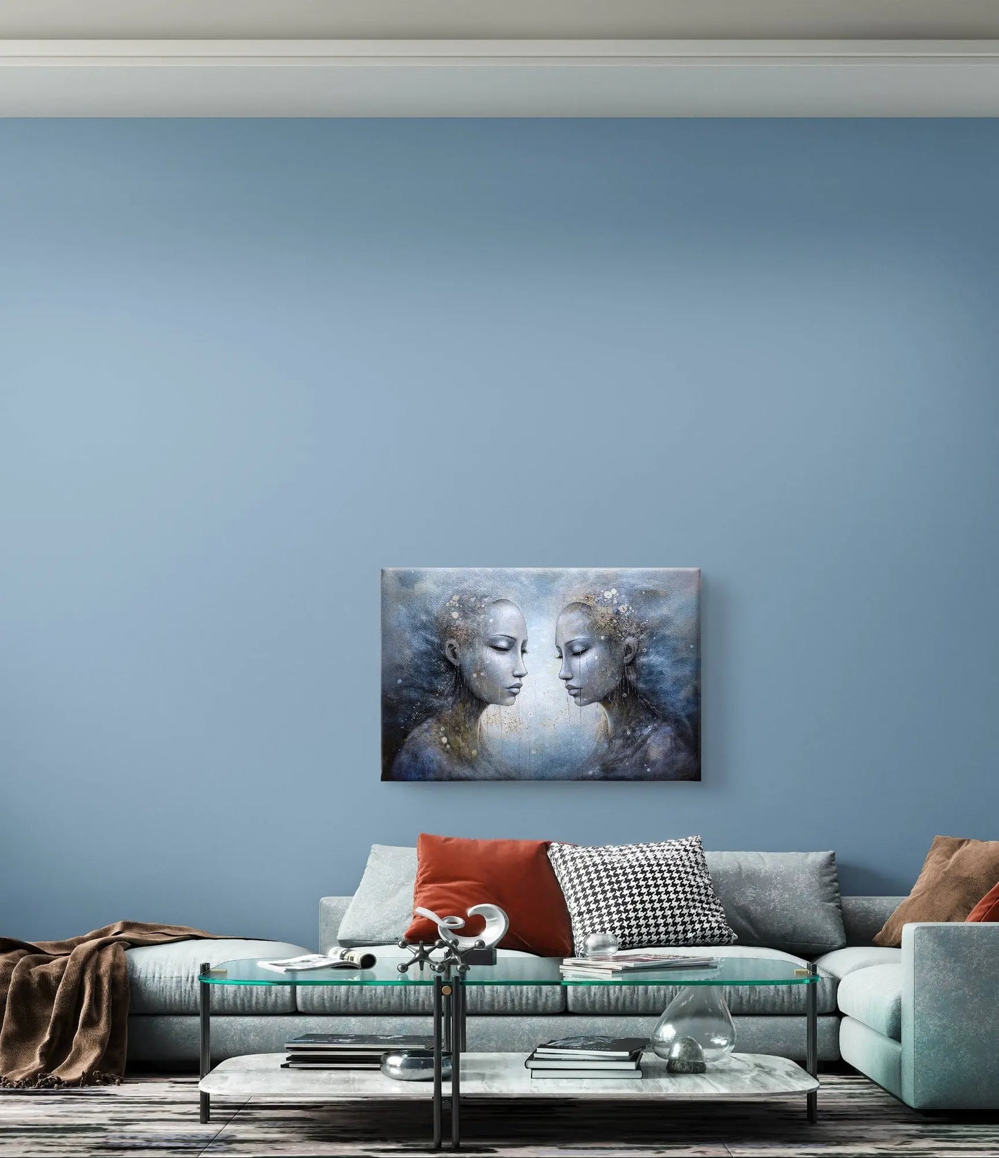 Tears in Heaven - Canvas met afmetingen 100cm x 75cm